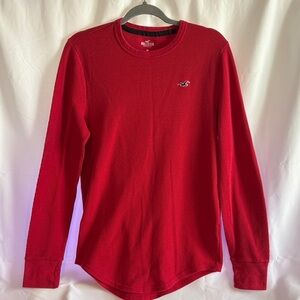 Hollister Vibrant Red Crew Neck Top